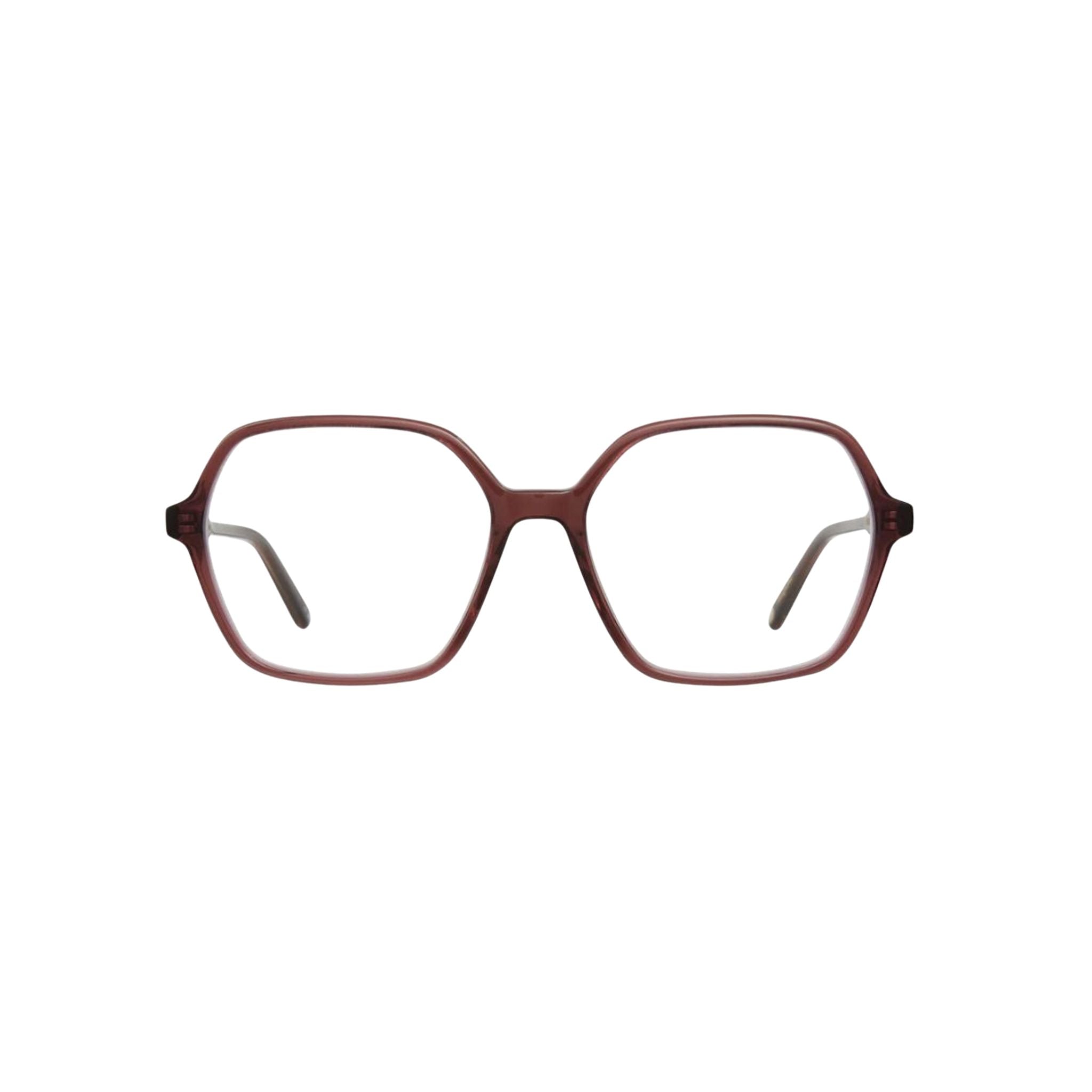 Garrett Leight MARIPOSA Strawberry Jam Retro Oversize Brille Frontansicht Damenbrille rot transparent Designerbrille München Optiker Optik Bartholomä