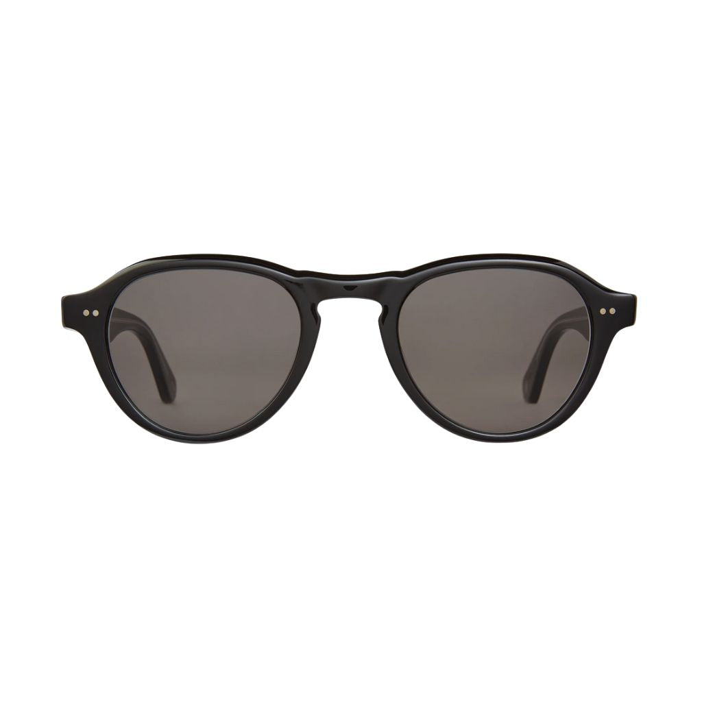 Garrett Leight McNally Sun Black Sonnenbrille Frontansicht Aviator Unisex schwarz dunkle Gläser Designer München Optiker Optik Bartholomä