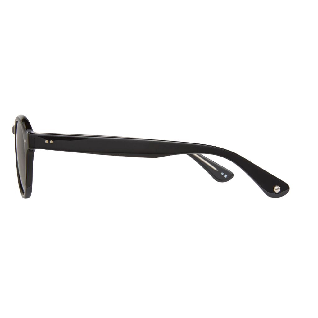 Garrett Leight McNally Sun Black Sonnenbrille Seitenansicht Acetat Aviatorform Unisex schwarz Designer München Optiker Optik Bartholomä