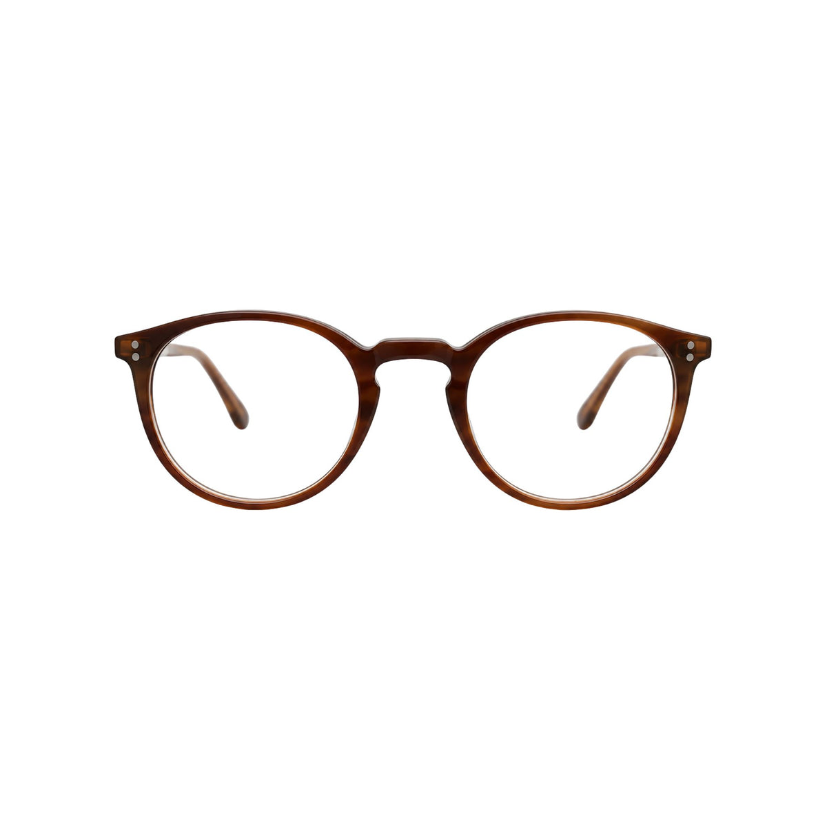 Hoffmann Natural Eyewear 2182 1144 Brille Frontansicht Panto Naturhorn Braun Cognac BRILLEN SCHNEIDER München