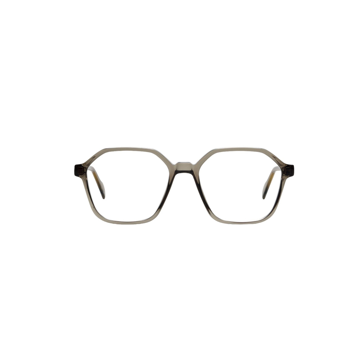 HUG Spectacles SIXTO Fango 41G Brille Frontansicht weich rechteckig transparent Braun Optik Bartholomä München