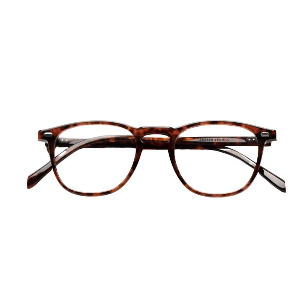 Lazare Studio JOHNSON Prohibition Clear Brille Frontansicht Panto transparent Crystal Acetat München Optiker Brillen Schneider