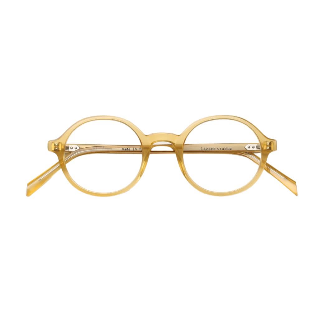 Lazare Studio KIPLING Nicotine runde Brille Panto transparent Tabak Acetat München Optiker Brillen Schneider