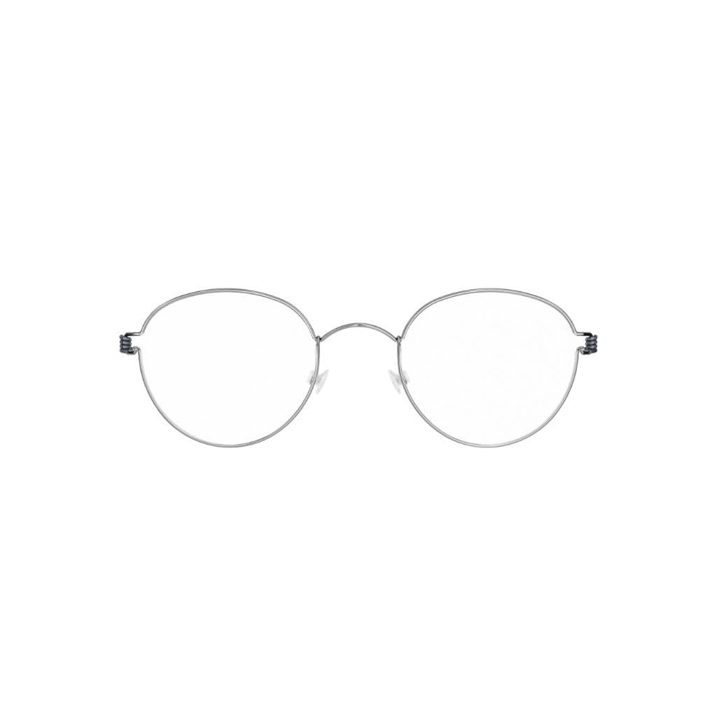 Frontansicht der Brille BO P10 von Lindberg Air Rim Kollektion, modernes und elegantes Design mit klaren Linien und minimalistischer Form. Erhältlich bei Brillen Schneider in München.