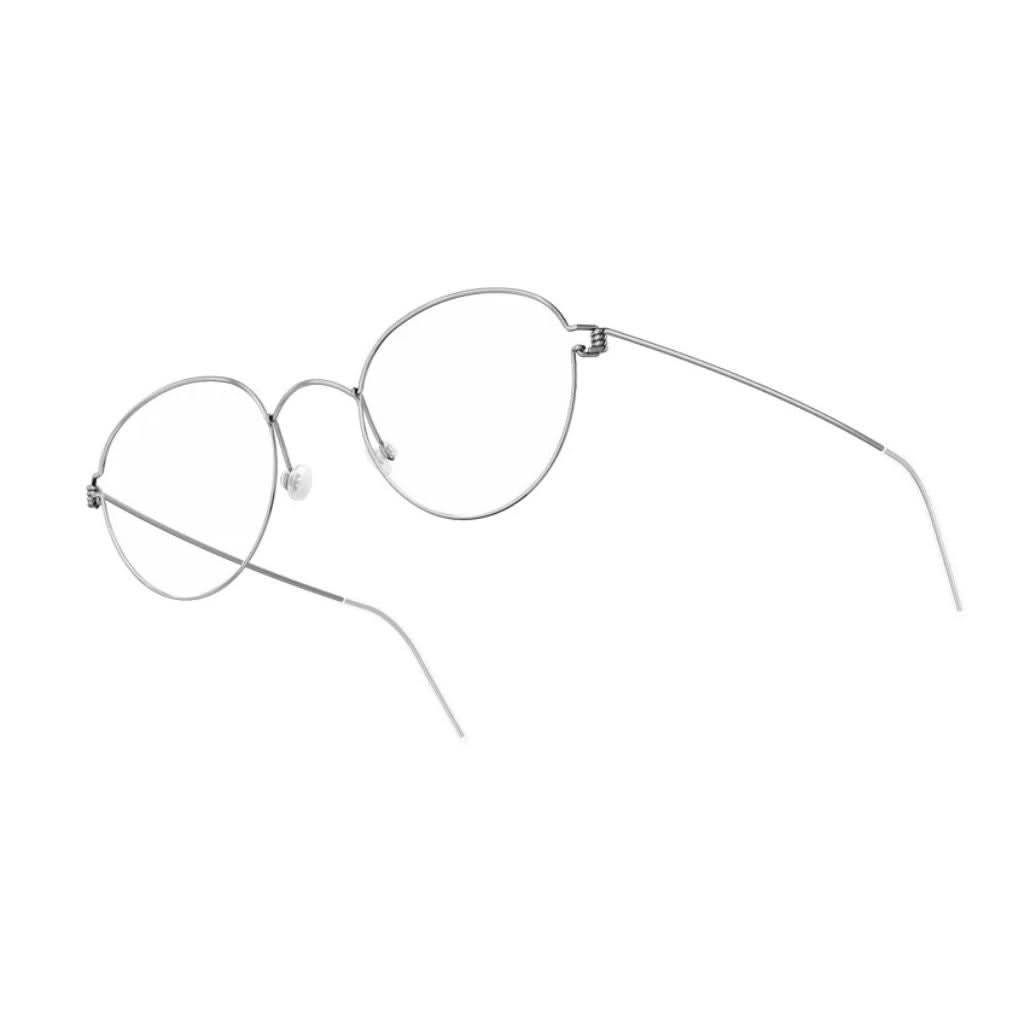 Seitenansicht der Brille BO P10 von Lindberg, zeigt die schlanke und zeitgemäße Form mit feinen Details. Exklusiv bei Brillen Schneider in München erhältlich.