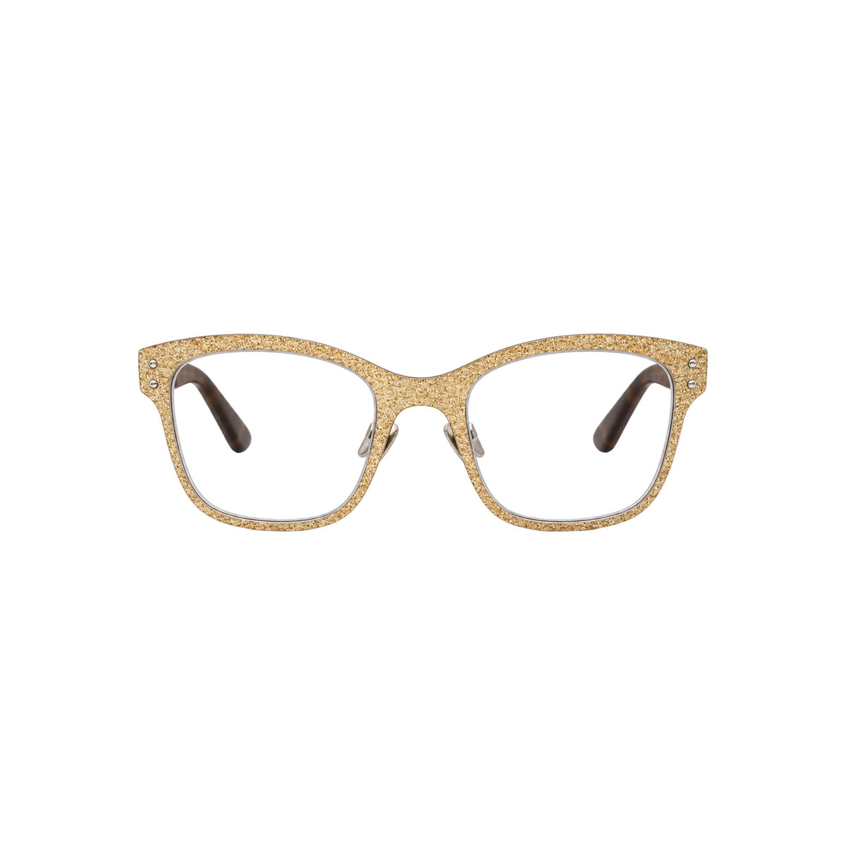 LUCAS DE STAËL Stratus Full Rim P13 Brille Frontansicht geometrische Schieferbrille Beige Gold BRILLEN SCHNEIDER München