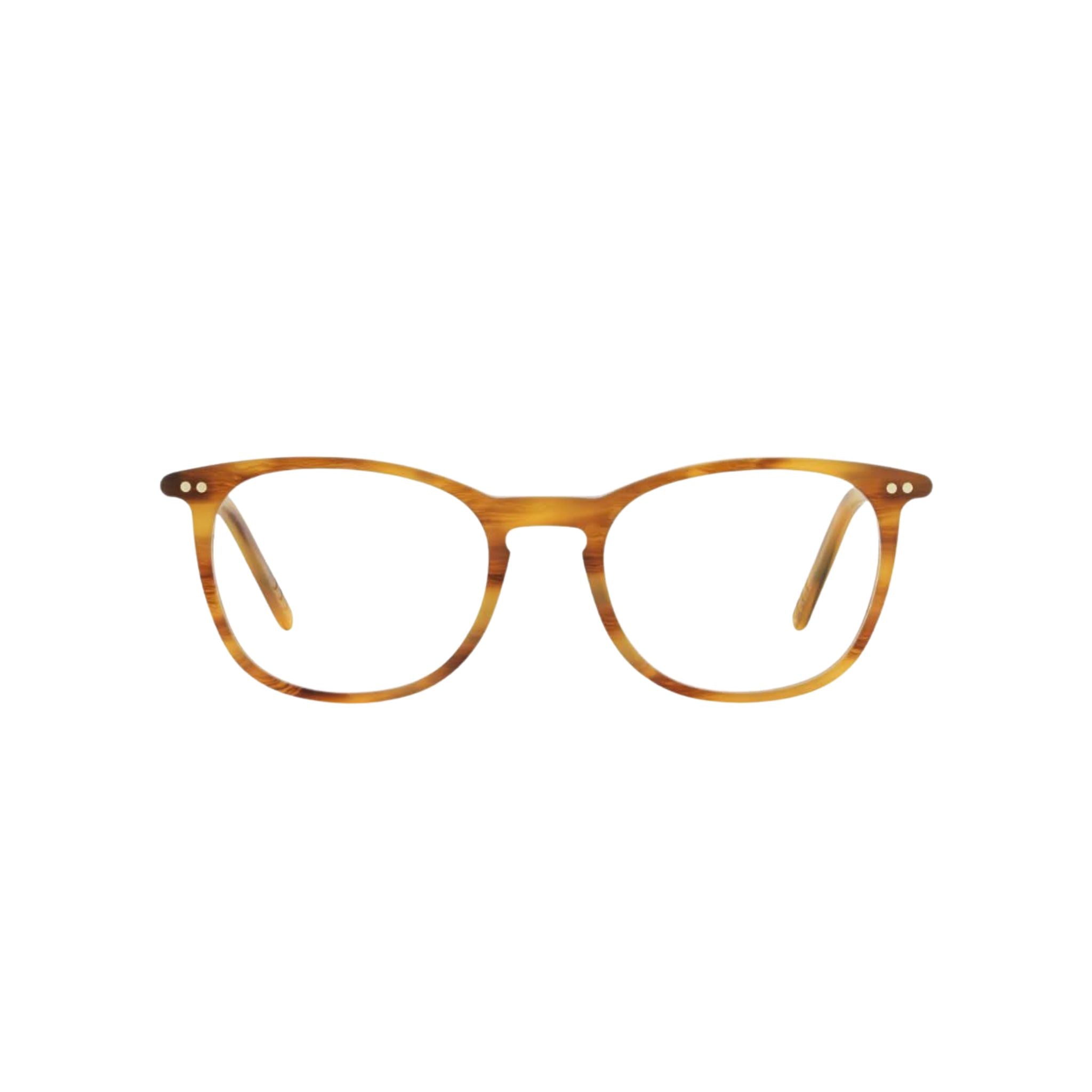 Frontansicht der Lunor Brille A5 234 in Havanna Hell Matt – klassische Acetatfassung in warmem Braunton bei Brillen Schneider München