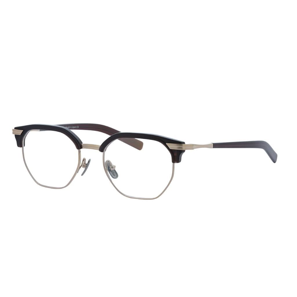 Designerbrille Lunor C1 02 – Seitenansicht handgefertigte Brille aus Acetat und Titan bei Brillen Schneider München Maxvorstadt