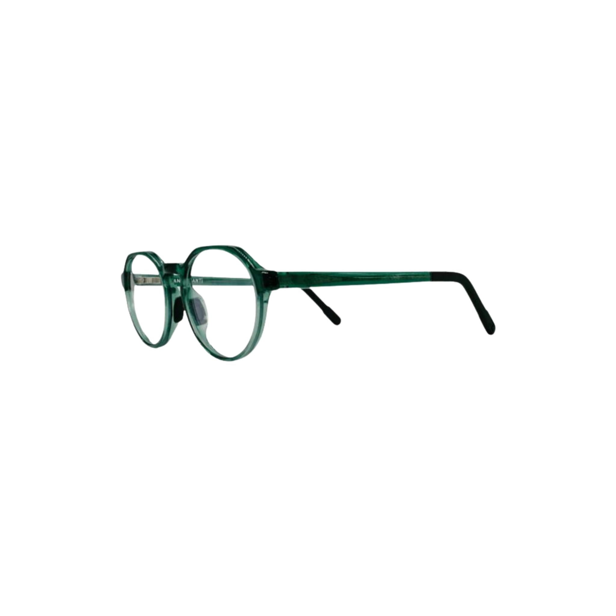 MANTI MANTI FRIDA Kinderbrille in Emerald Green mit runder grüner Fassung aus nachhaltigem Bio-Kunststoff für Kinder – Brillen Schneider München