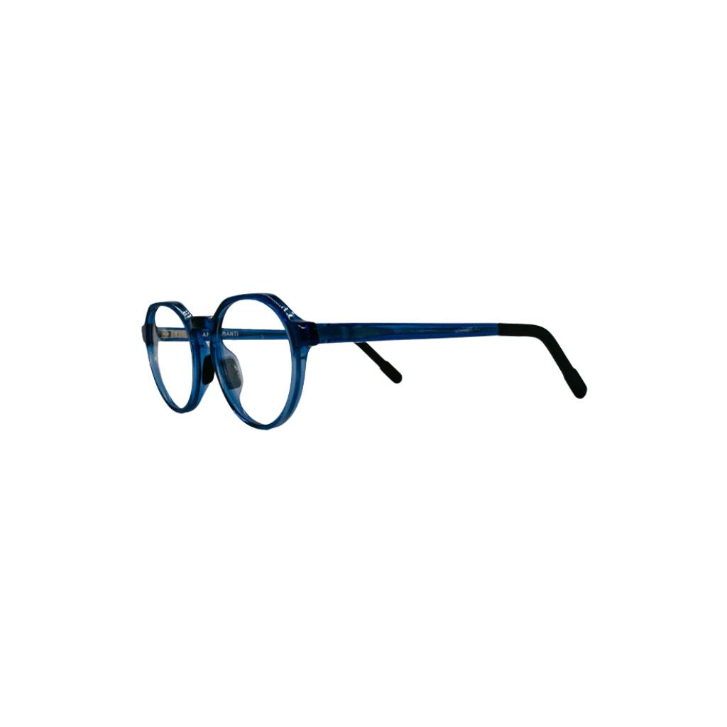 MANTI MANTI FRIDA Kinderbrille in Laguna Blue mit runder blauer Fassung aus nachhaltigem Bio-Kunststoff für Kinder – Brillen Schneider München
