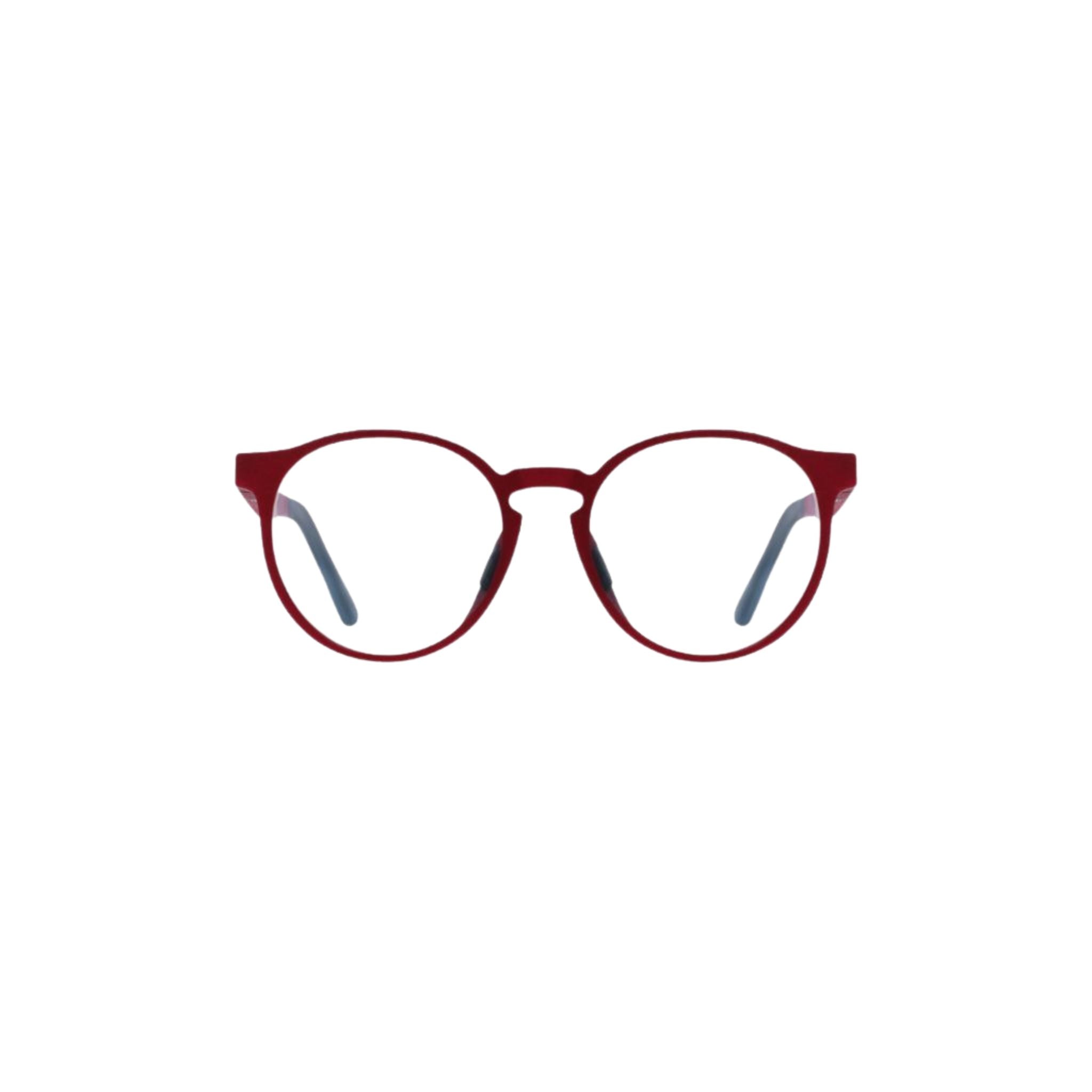 MANTI MANTI SUSE Raspberry Sorbet Kinderbrille mit moderner Panto-Form und roter Fassung aus nachhaltigem Bio-Kunststoff bei Optiker Brillen Schneider München