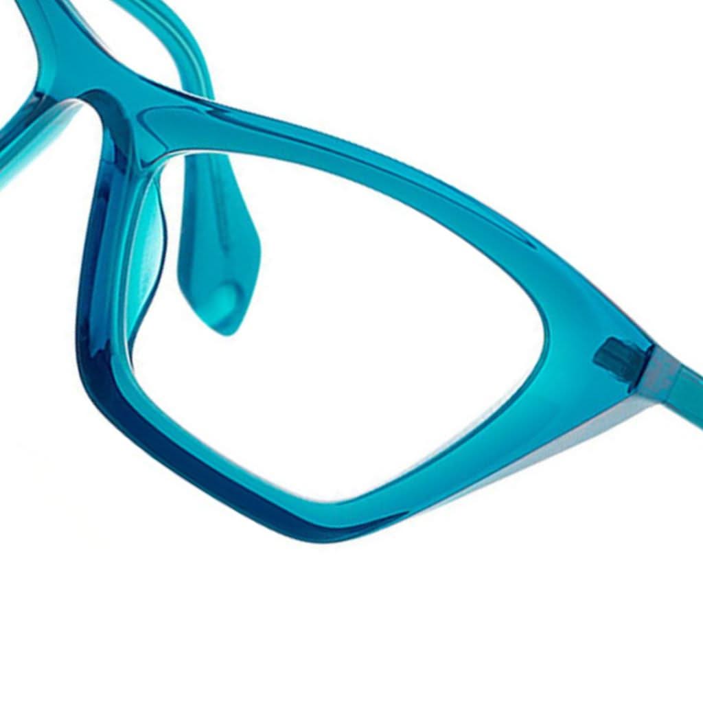 Detailaufnahme der Theo Eyewear Brille Mille+89 in Blau, mit hochwertigem Rahmen und modernem Design. Jetzt bei Brillen Schneider in München entdecken