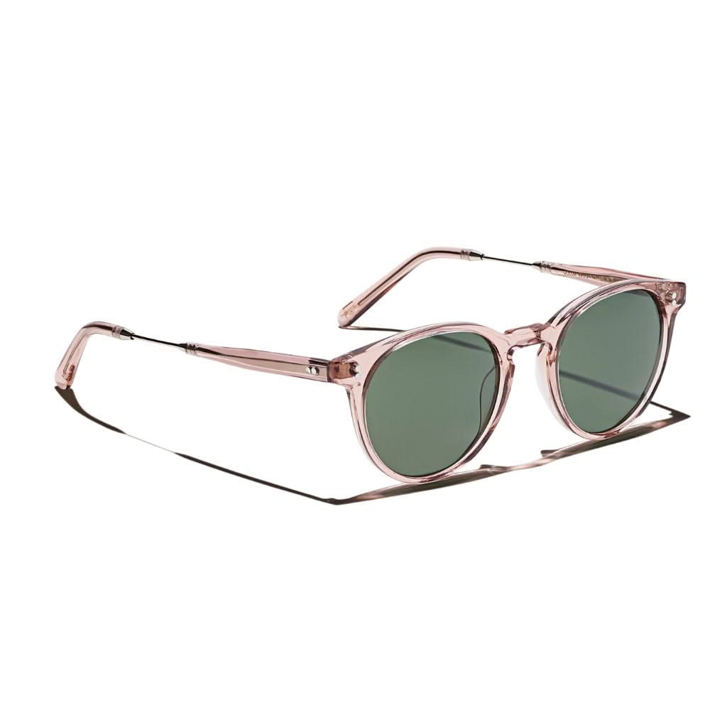Moscot Sonnenbrille Golda Sun in Brunt Rose mit grünen Gläsern – elegante Retro-Sonnenbrille, erhältlich bei Optik Bartholomä in München.