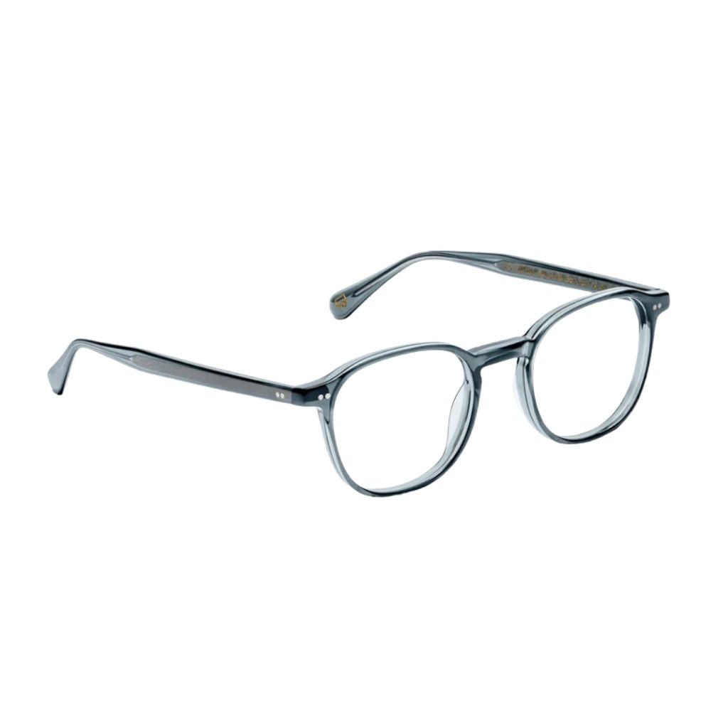 Designerbrille Moscot Arthur in Light Blue – Seitenansicht hochwertige Acetatfassung im klassischen Moscot-Design bei Optik Bartholomä München