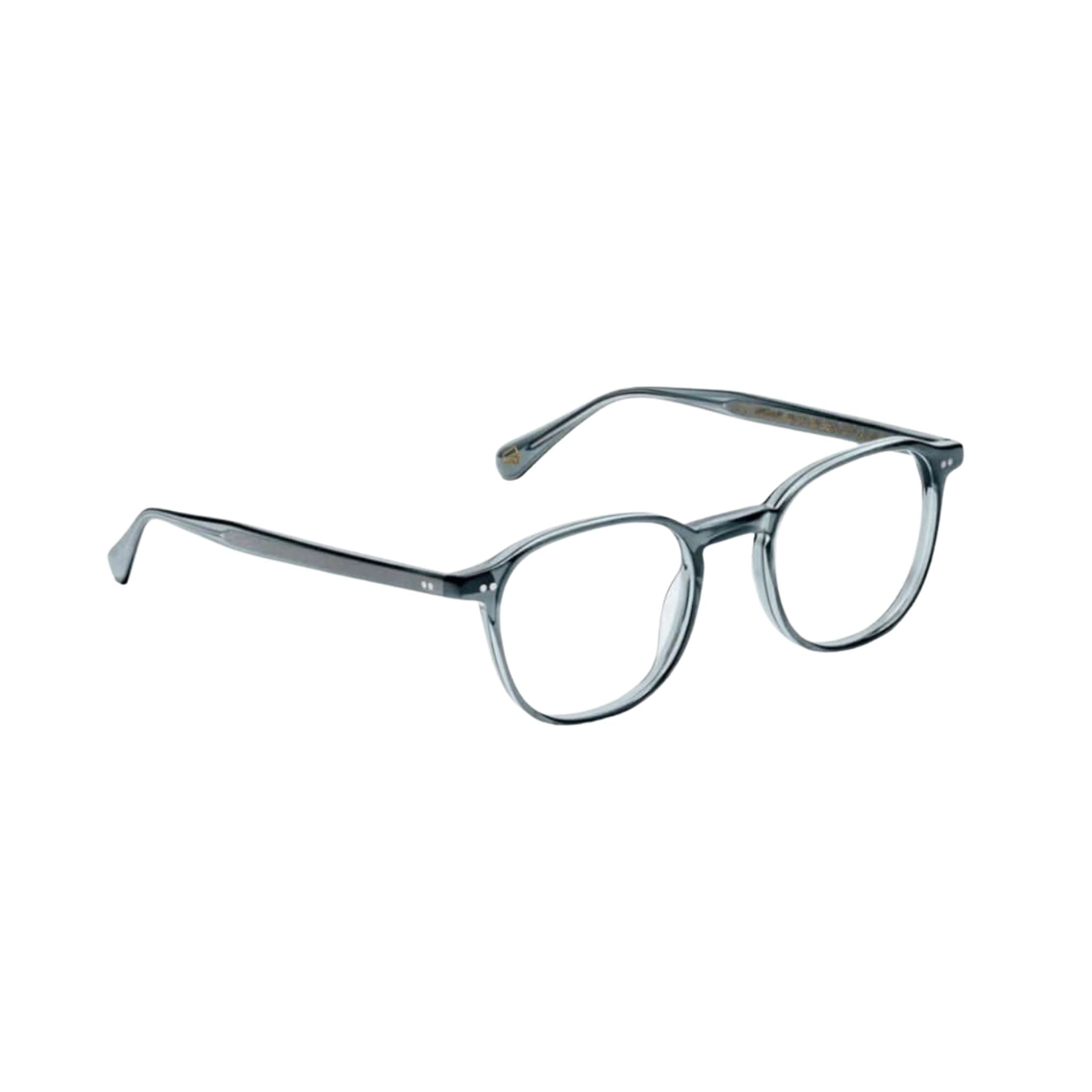 Designerbrille Moscot Arthur in Light Blue – Seitenansicht hochwertige Acetatfassung im klassischen Moscot-Design bei Optik Bartholomä München