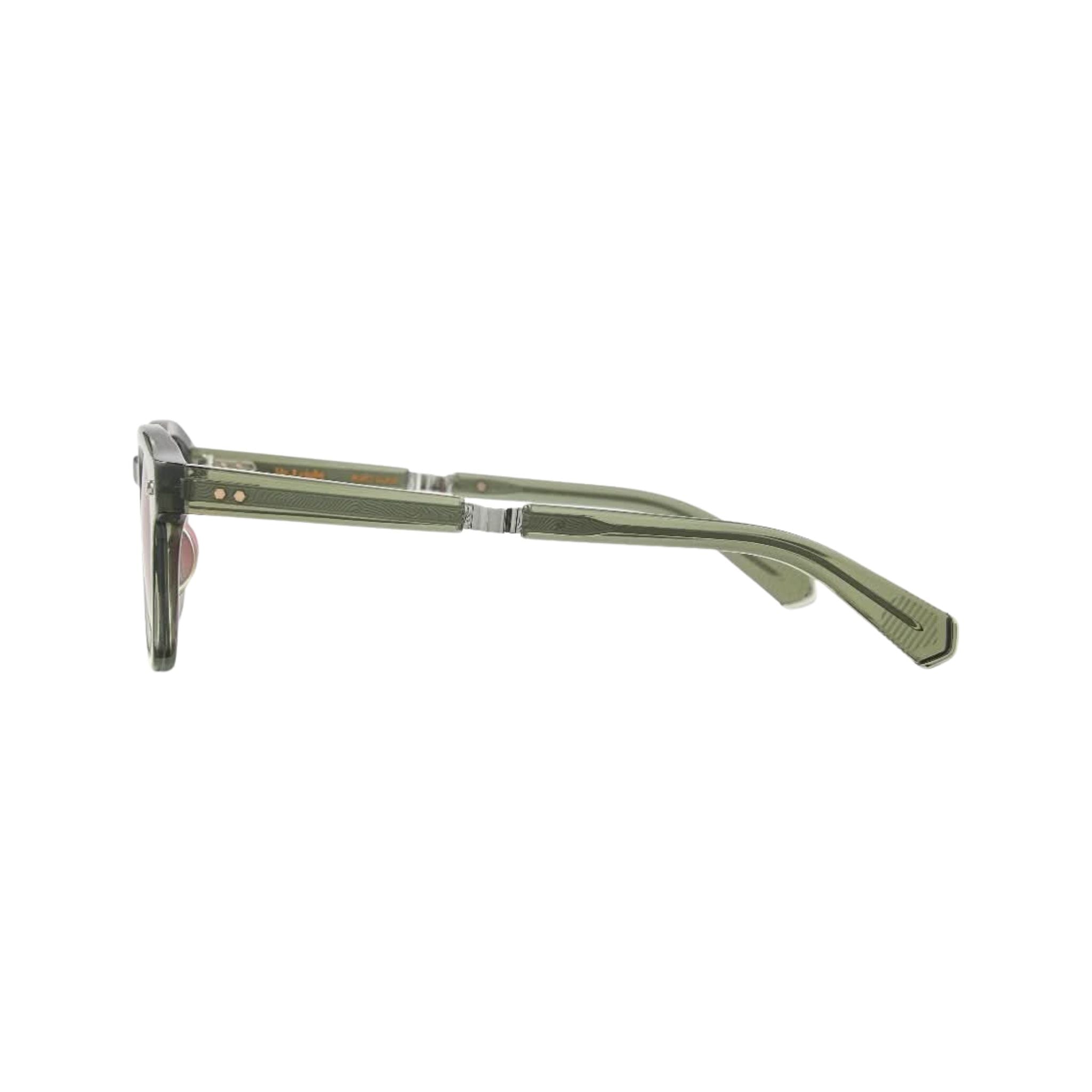 Detailansicht der Sonnenbrille James S von Mr. Leight mit besonderem Bügel - für stilvolle TrägerInnen gemacht - jetzt bei Brillen Schneider München
