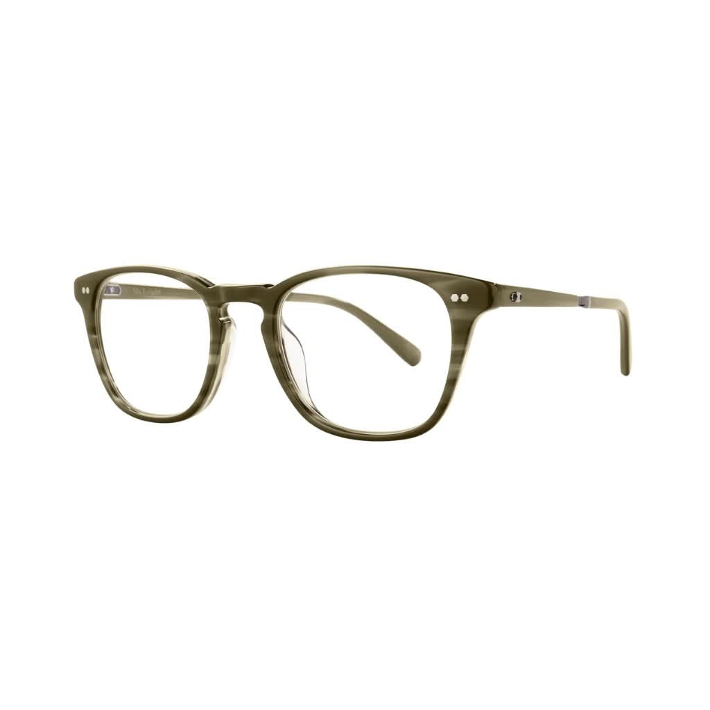 Detailansicht der Brille von Mr. Leight Kanaloa C in Kelp Pewter – präzisen Verarbeitung und edle matte Oberfläche für einen exklusiven Look bei Brillen Schneider