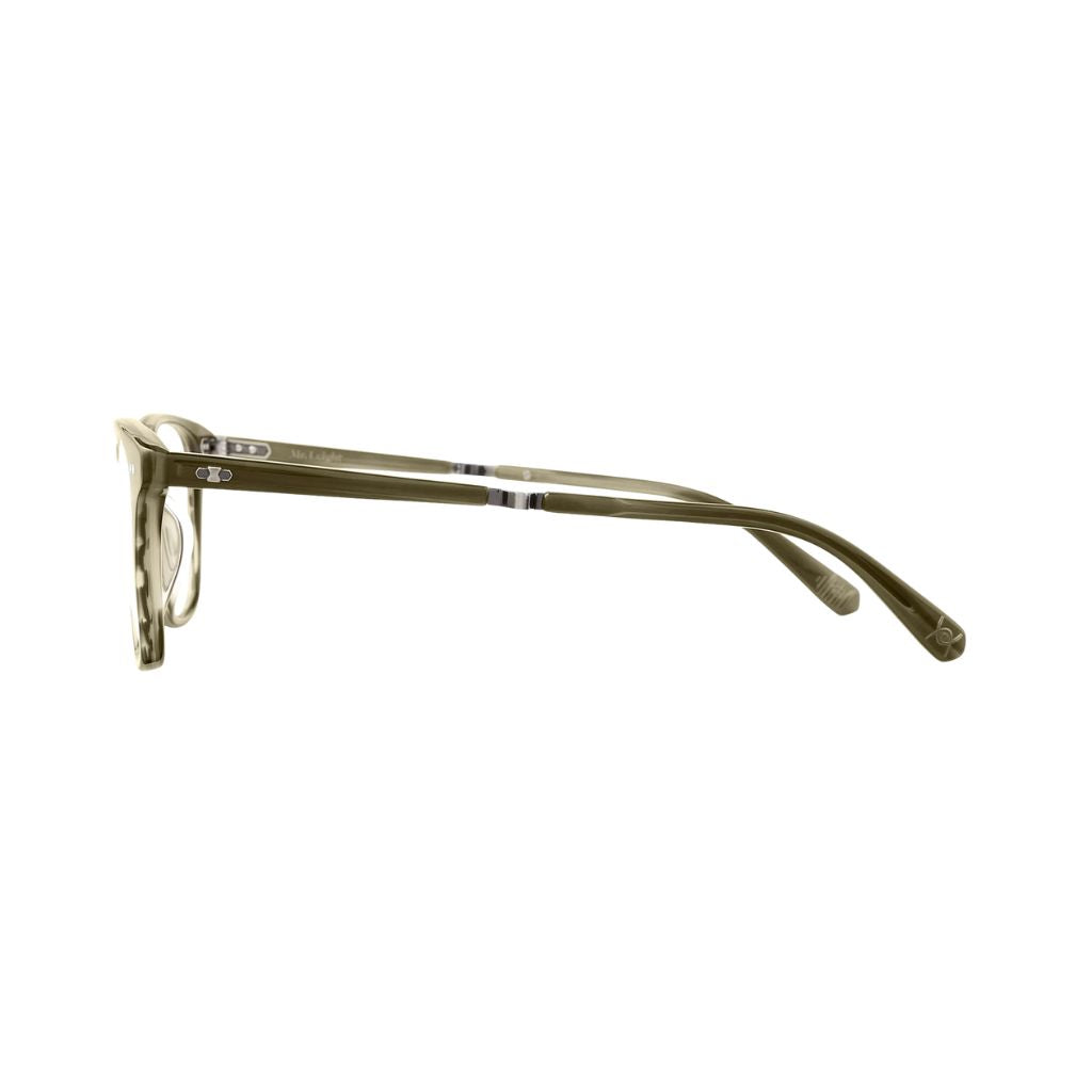 Seitenansicht der Mr. Leight Brille Kanaloa C in Kelp Pewter – filigrane Bügel und modernes Design für einen zeitlosen Look bei Brillen Schneider in München
