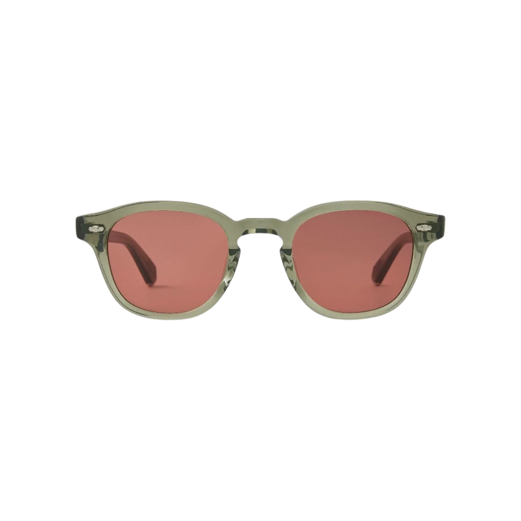Frontansicht der Sonnenbrille James S von Mr. Leight in der Farbe hunter platinium- modisches Accessoire für den Sommer bei Brillen Schneider München