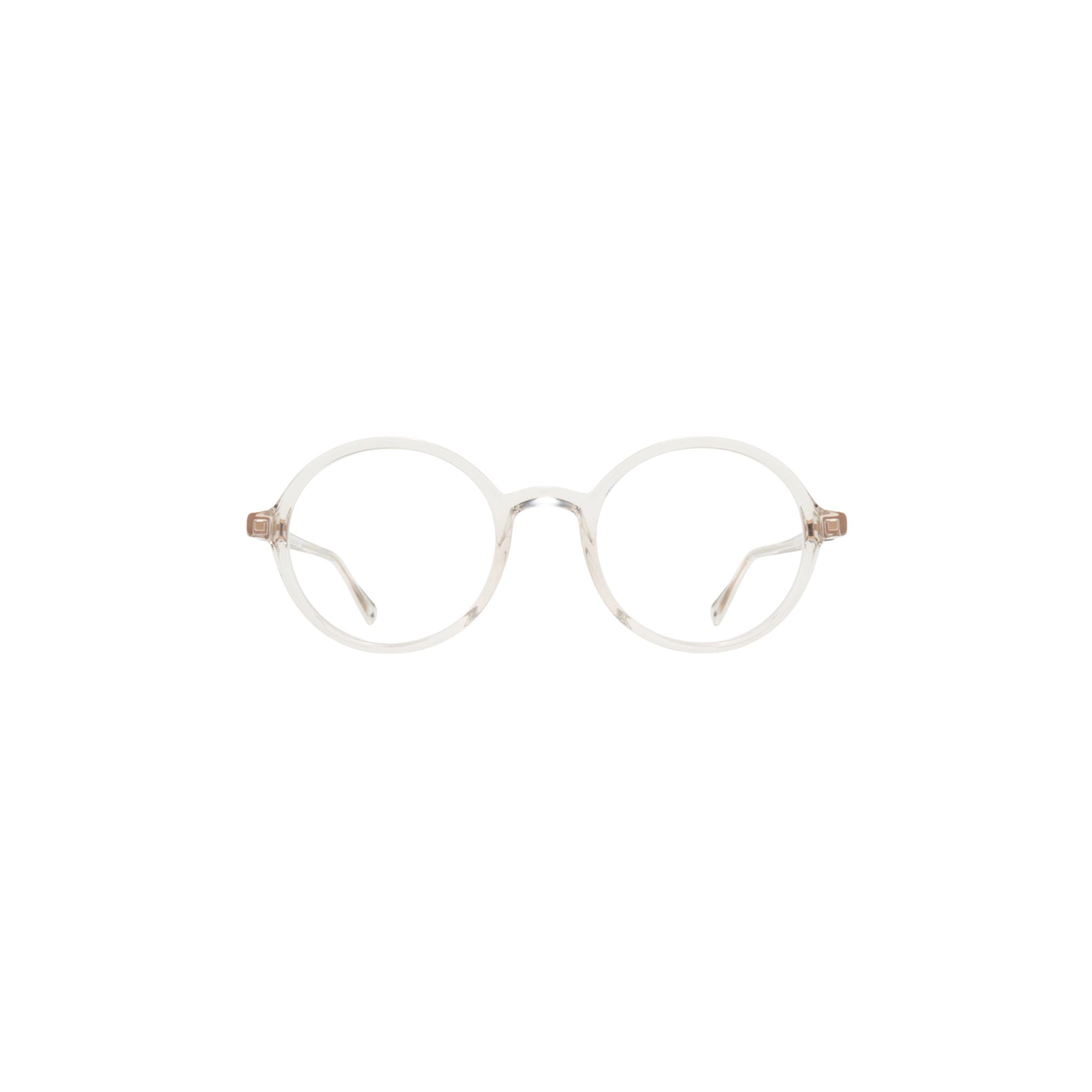 MYKITA JOJO 738 Brille Frontansicht rund Spring Water Silk Champag transparent Acetate Renew Designerbrille München Optiker Optik Bartholomä