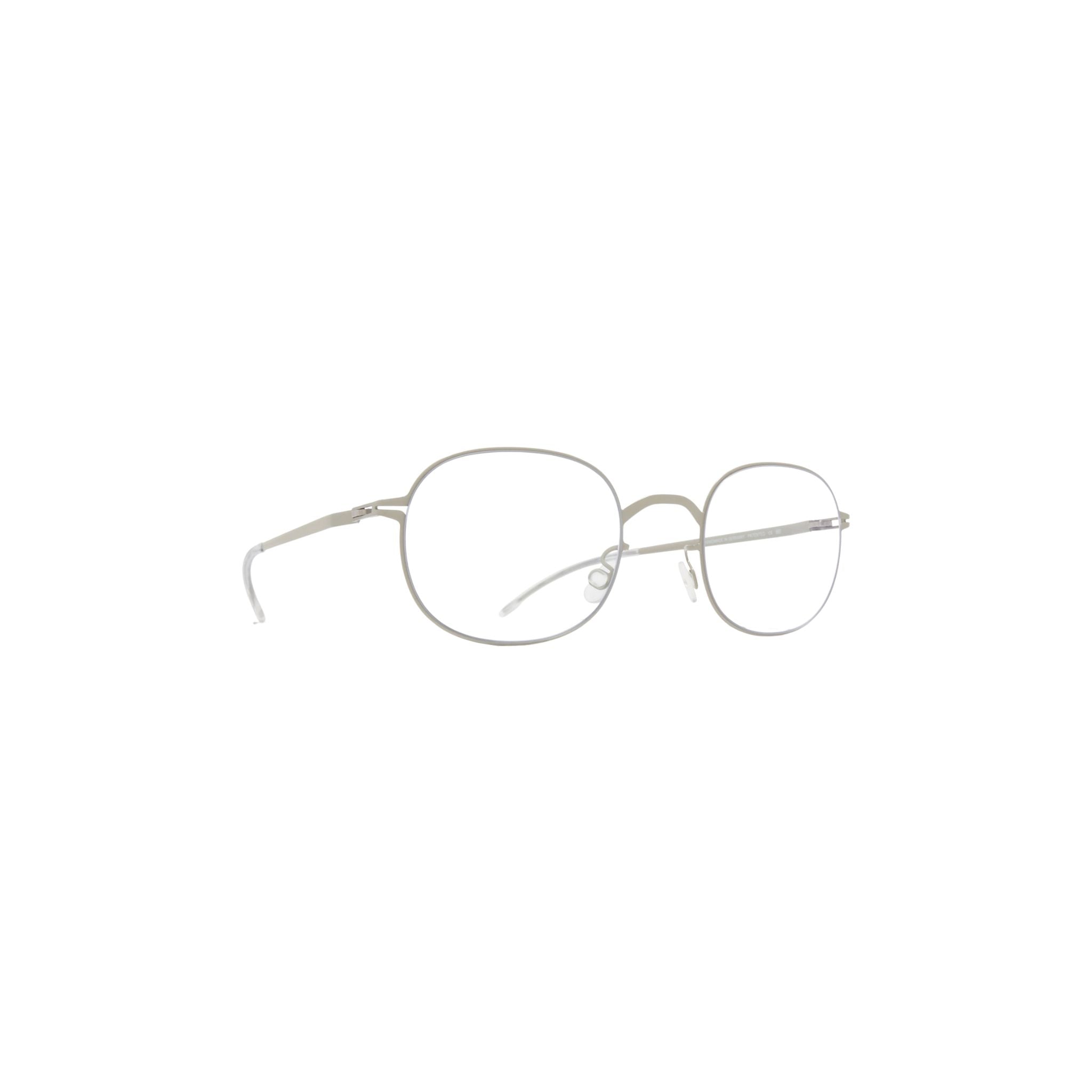 MYKITA SOLEA 918 Brille Seitenansicht Dove Grey Edelstahl filigrane Verarbeitung München Optiker Optik Bartholomä