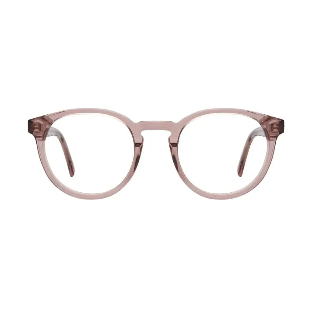 Die rosa Brille Paris 01:18 von Nirvan Javan mit nachhaltigen Acetat-Rahmen, inspiriert von der Eleganz von Paris, erhältlich bei Brillen Schneider, Ihrem Optiker in München