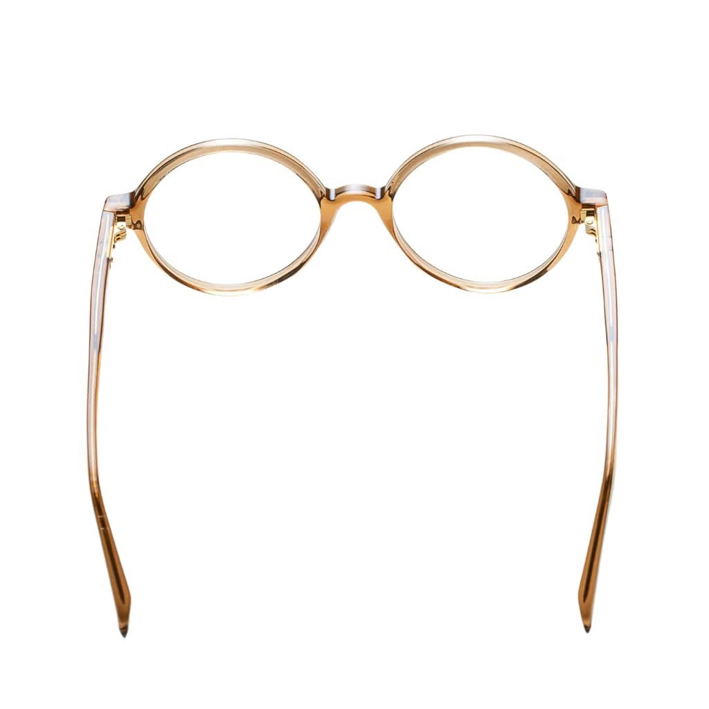 Elegante Panto-Brille Iris 10th in limited Edtion mit Gold-Details von Oscar Magnuson erhältlich bei Brillen Schneider in München.