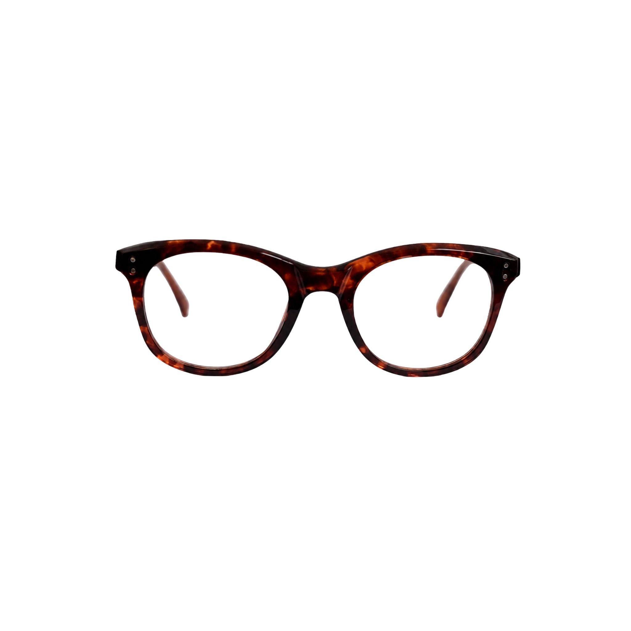 Pagani Eyewear P11 Havanna Frontansicht weich rechteckige Acetatbrille in klassischer Schildpattoptik