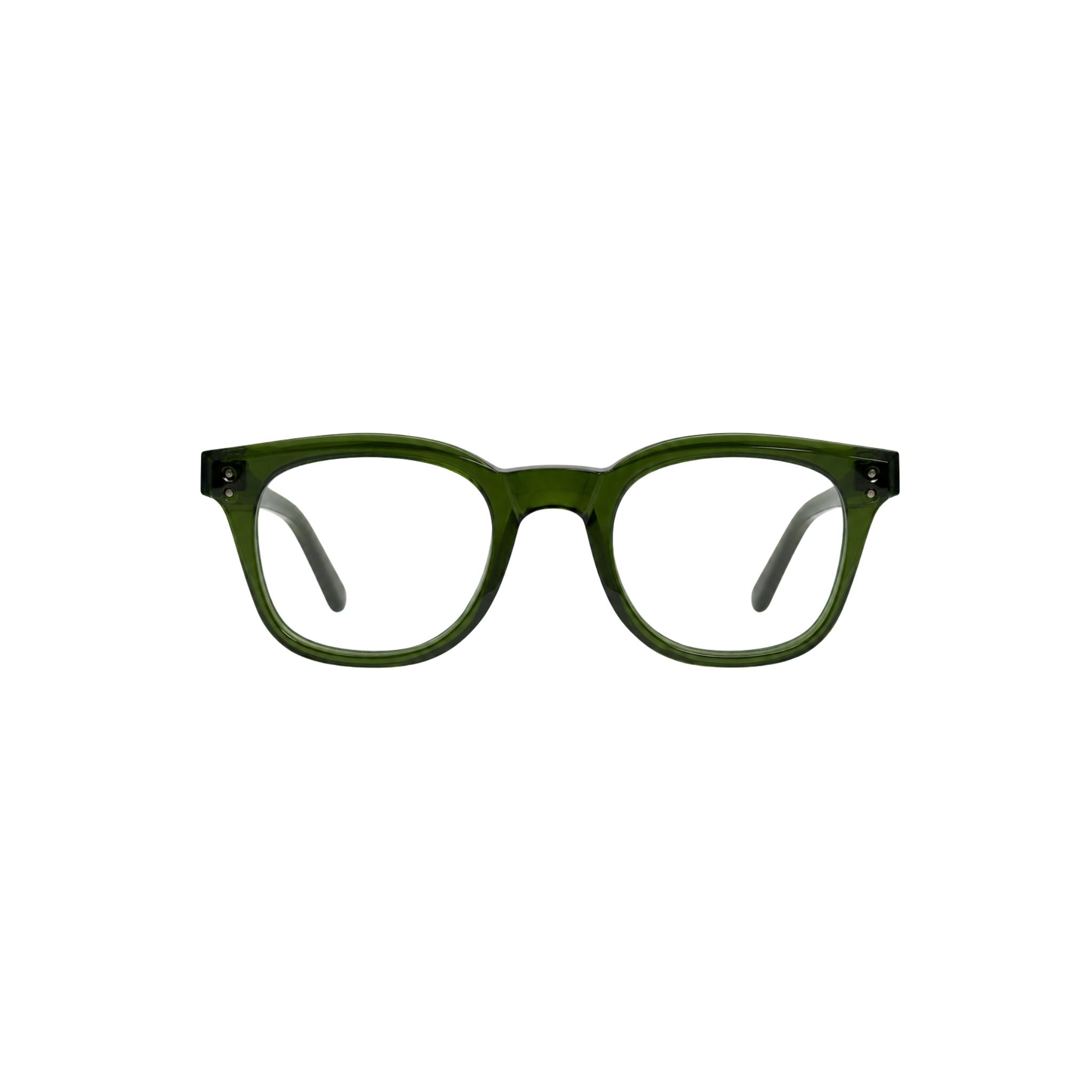 Pagani Eyewear P12 Grün Brille Frontansicht eckige Acetat Fassung transparent grün Brillen Schneider München