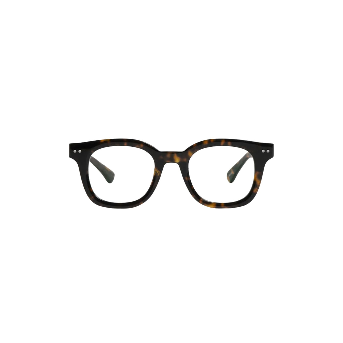 Peter and May LILY OF THE VALLEY 80 Tortoise Brille Frontansicht eckig Havanna Acetat Braun Optik Bartholomä München