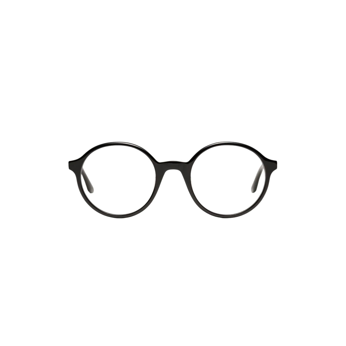 Peter and May PRAIRIE LT6 Black schwarze runde Designerbrille Frontansicht Optik Bartholomä München