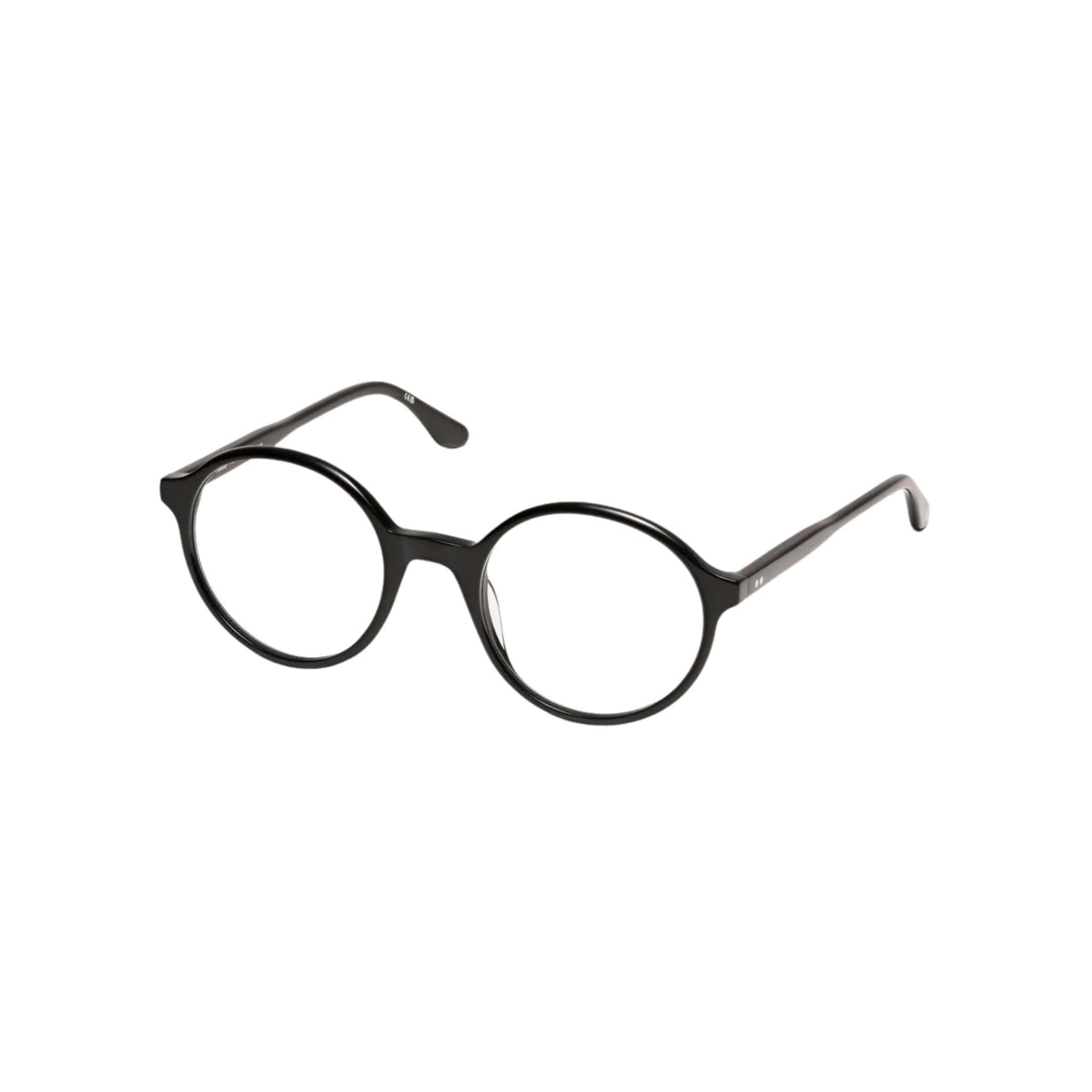 Peter and May PRAIRIE LT6 Black schwarze runde Acetatbrille Seitenansicht Optik Bartholomä München