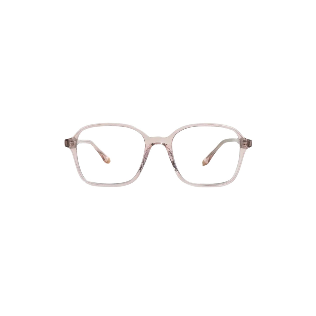 Peter and May ROSA LT10 Poudre Brille Frontansicht geometrisch transparent Rosé Acetat Optik Bartholomä München