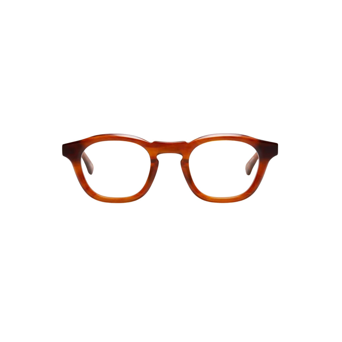 Peter and May TOY S125 Walnut Grove Brille Frontansicht eckig braunes Acetat Optik Bartholomä München