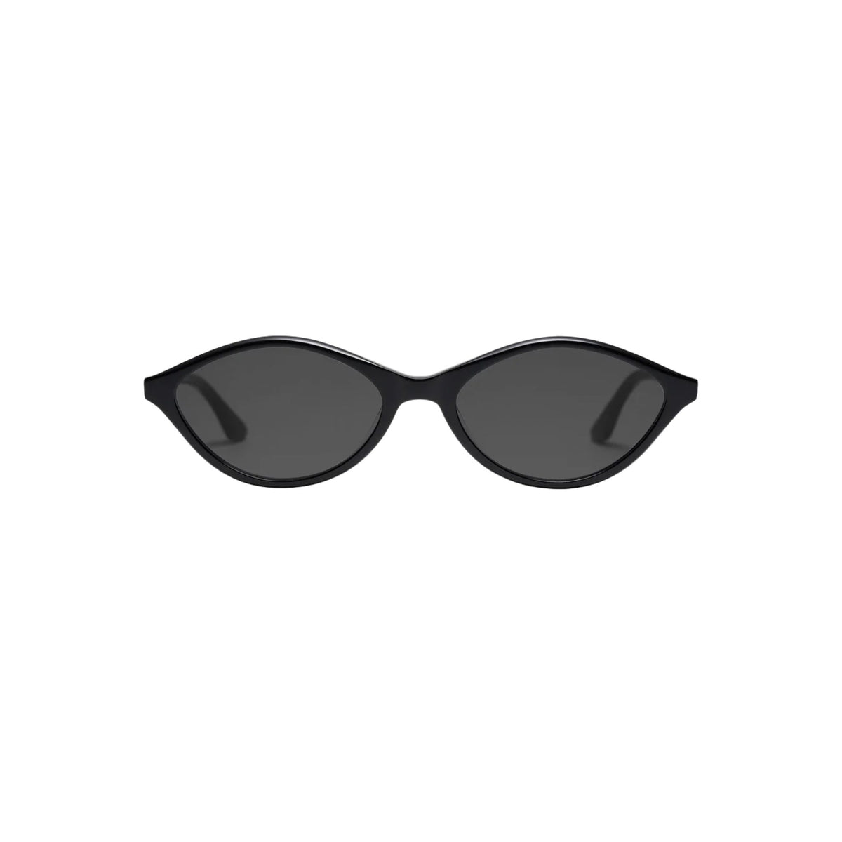 Peter and May TROPIQUES SUN Black Black schwarze Cat-Eye Sonnenbrille Designerbrille Frontansicht Optik Bartholomä München Maxvorstadt