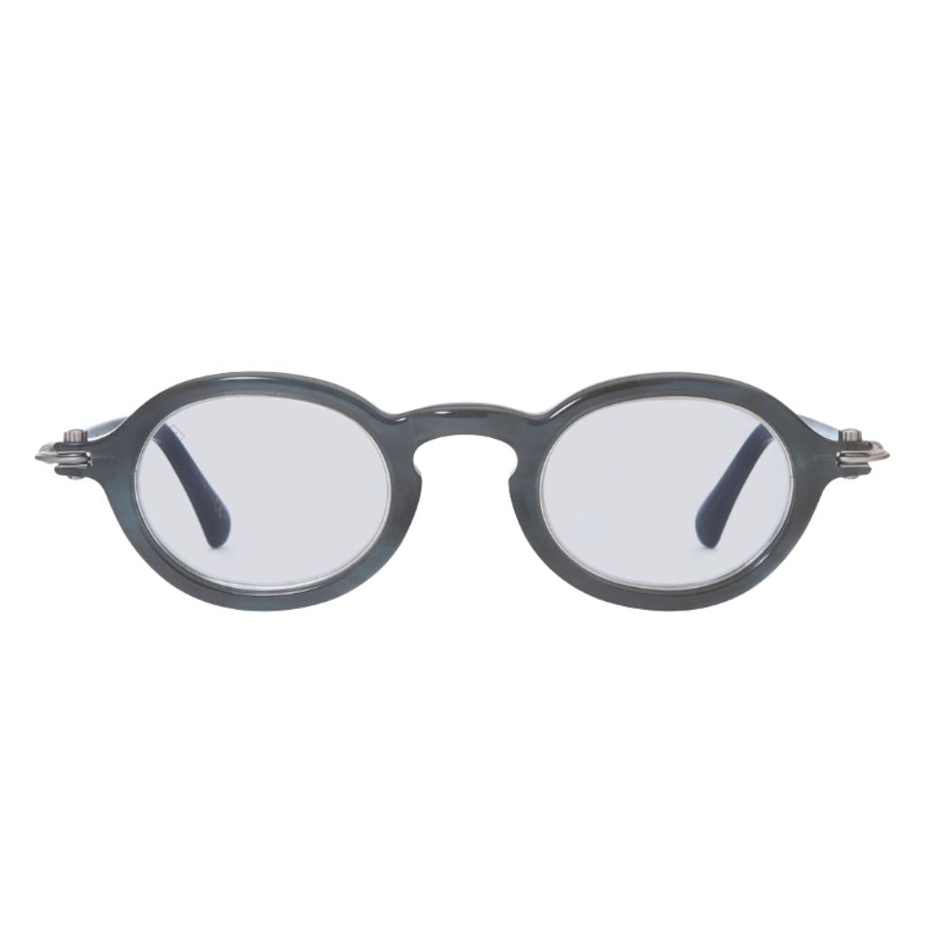 TAVAT Token Sun Petrol Blue Havana Sonnenbrille Frontansicht – exklusive Designer-Sonnenbrille aus italienischem Acetat bei Brillen Schneider München Optiker