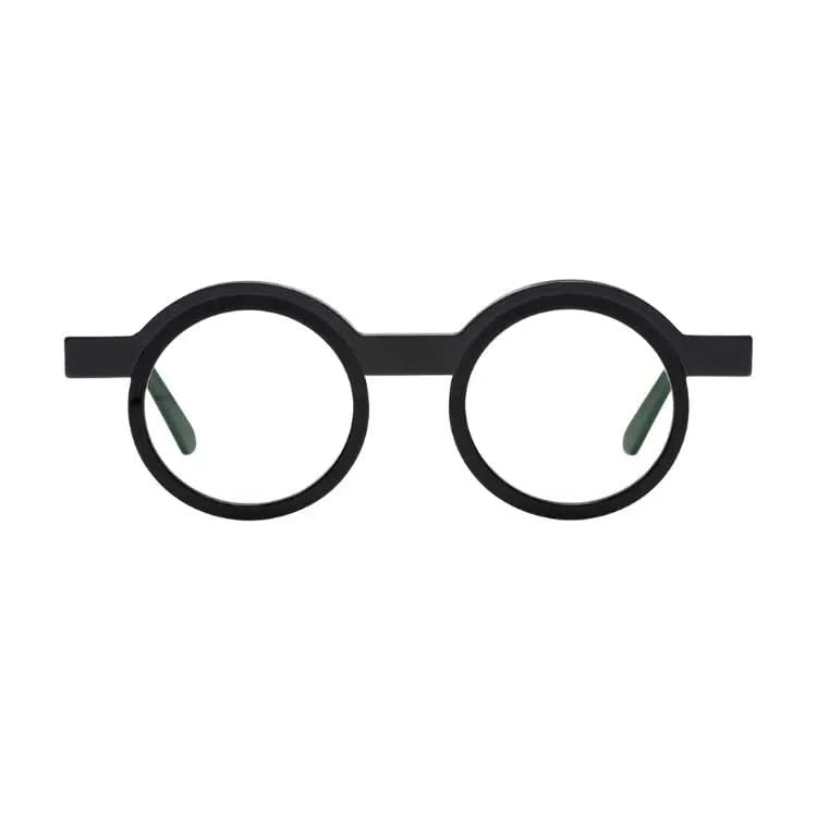 Frontansicht Veronika Wildgruber Eyewear Tyrell in black - Bauhaus Designerbrille bei Brillen Schneider in München entdecken