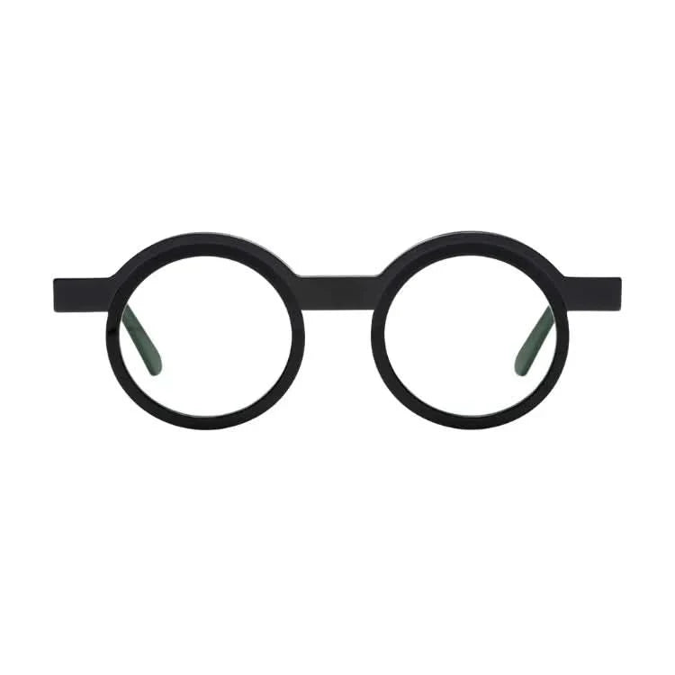 Frontansicht Veronika Wildgruber Eyewear Tyrell in black - Bauhaus Designerbrille bei Brillen Schneider in München entdecken