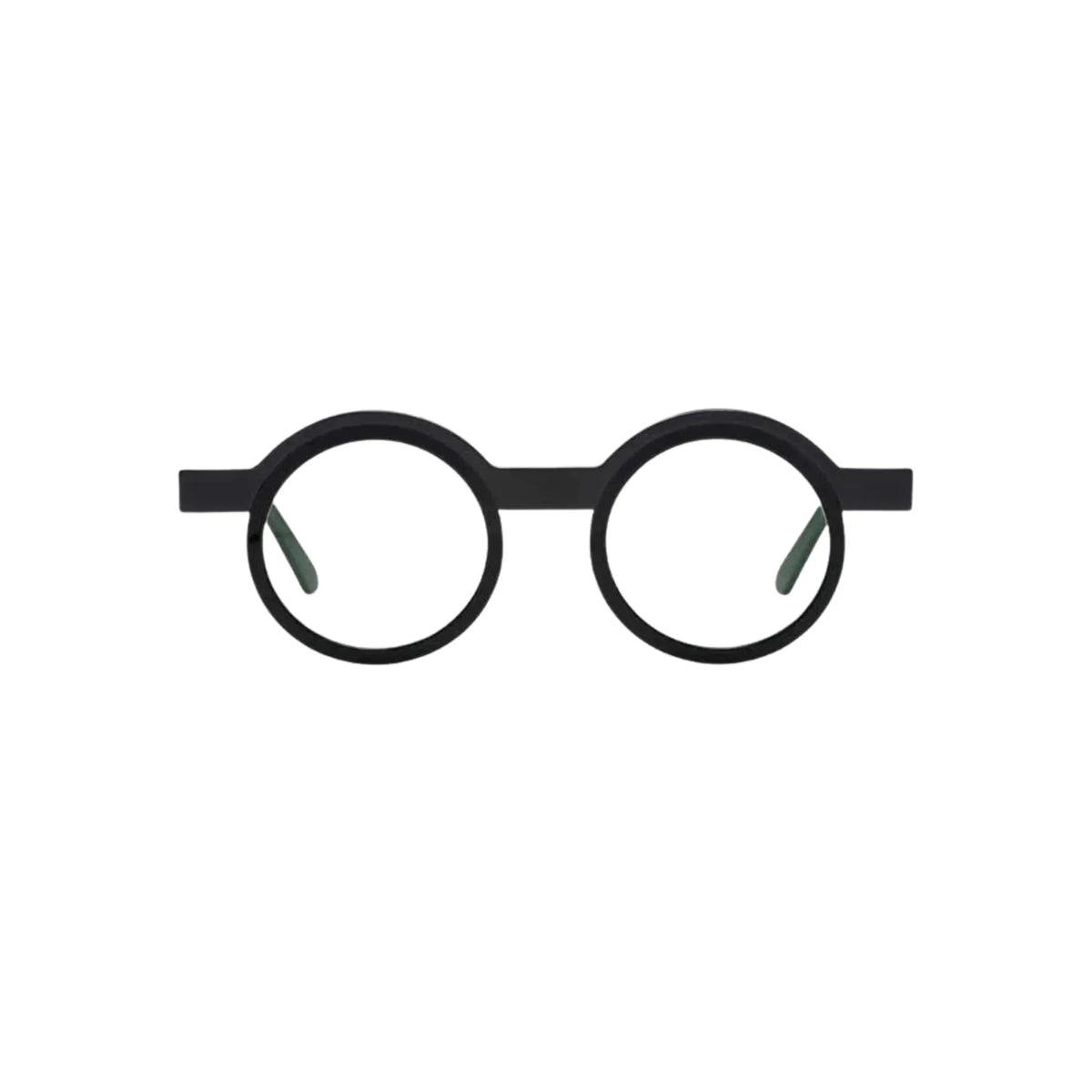 Frontansicht Veronika Wildgruber Eyewear Tyrell in black - Bauhaus Designerbrille bei Brillen Schneider in München entdecken