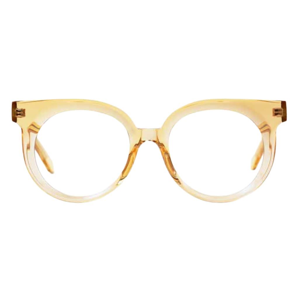 Frontansicht von Veronika Wildgruber Eyewear Brille in amber - stilvolle Brille bei Brillen Schneider in München