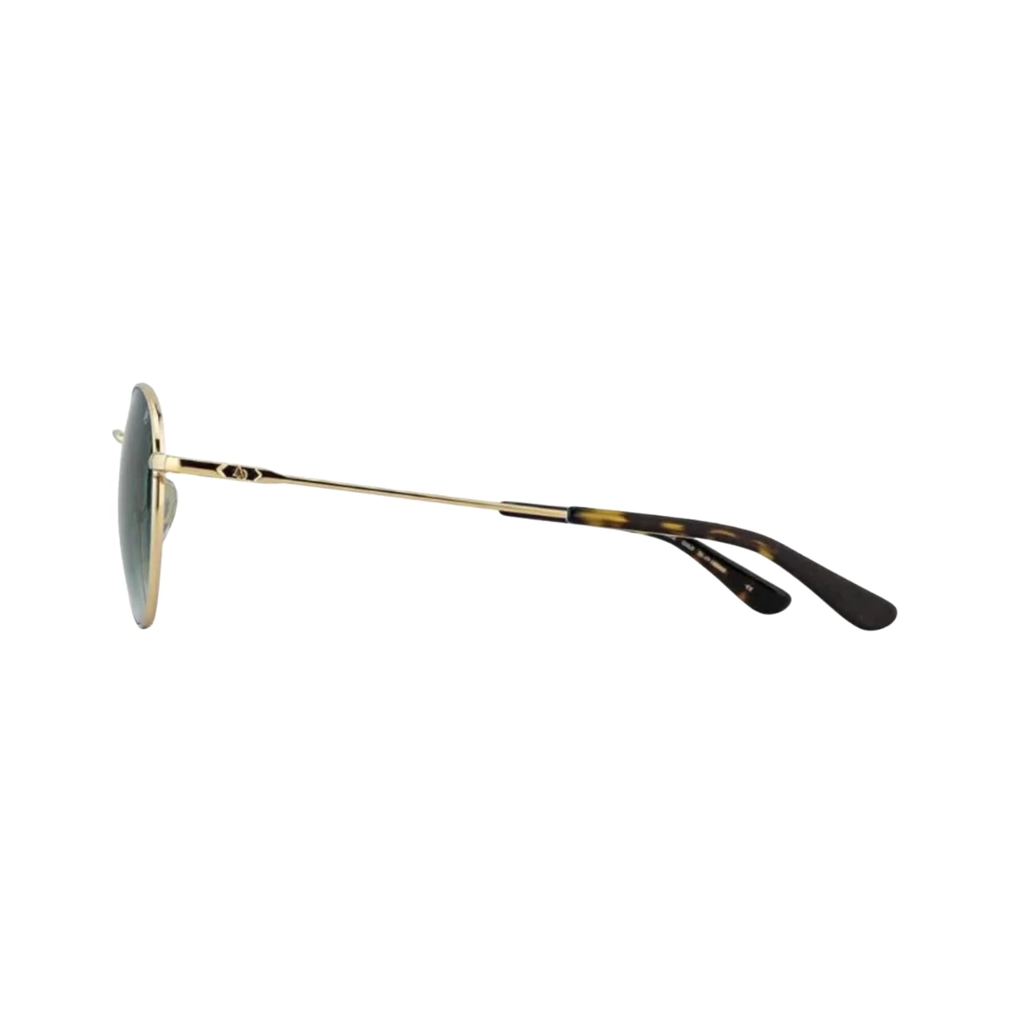 Detailaufnahme der AO 1002 in Gold Sonnenbrille von American Optical, handgefertigt und perfekt für jeden Anlass. Jetzt bei Brillen Schneider, Ihrem Optiker in München