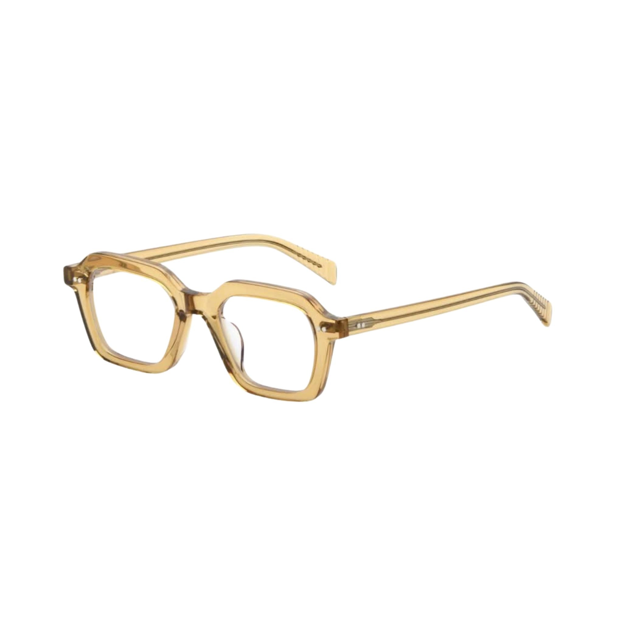 Seitenansicht der AKILA Era 24 Yellow bei Optik Bartholomä in München – markante Bügel, klare Linienführung und transparenten Gelb mit modernem Finish.