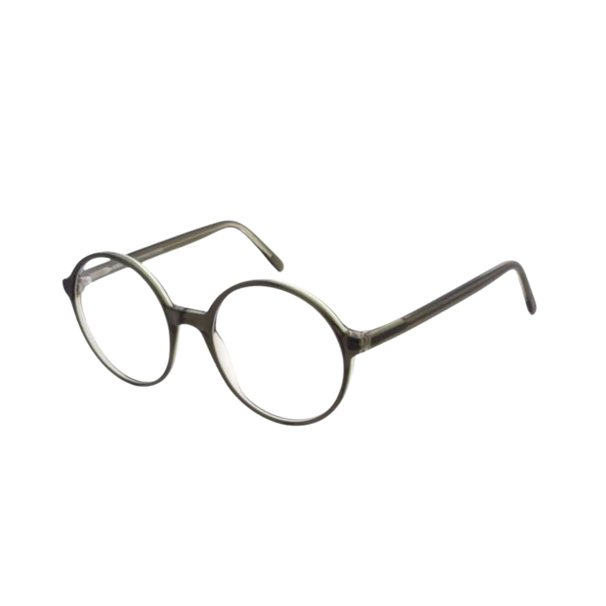 Designerbrille Andy Wolf LOLLY Olivgrün – Seitenansicht bei Optik Bartholomä München Maxvorstadt-Schwabing