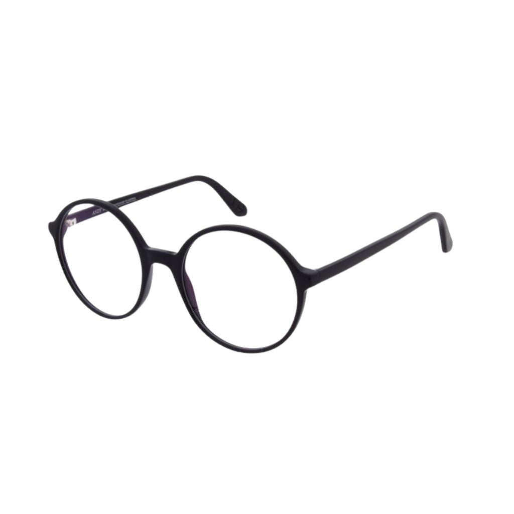 Andy Wolf Brille LOLLY Schwarz Oversized – Seitenansicht bei Optik Bartholomä München Maxvorstadt-Schwabing