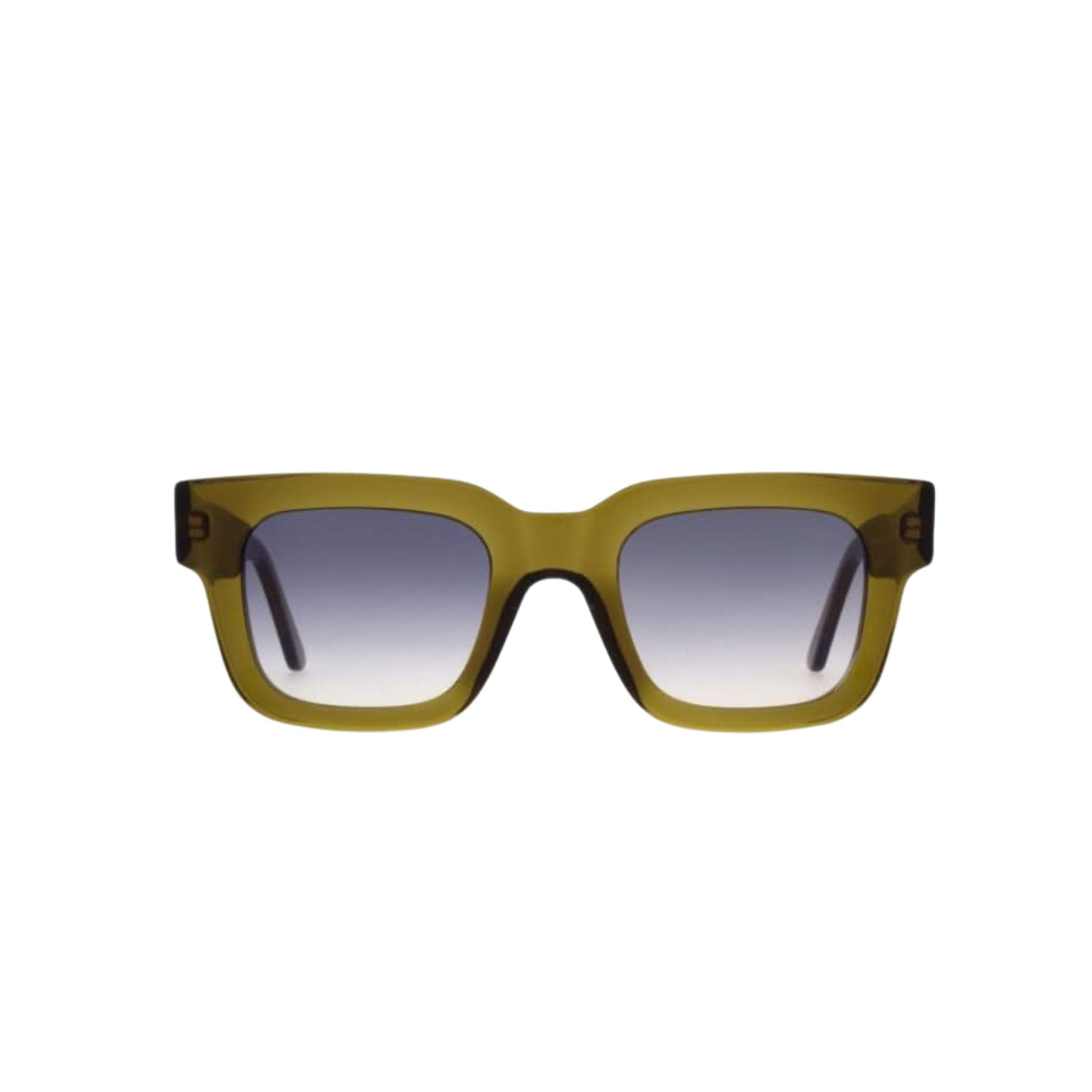 Andy Wolf Sonnenbrille Fern Sun in Oliv mit grauen Verlaufsgläsern – Frontansicht markante Herrenfassung bei Optik Bartholomä München Maxvorstad