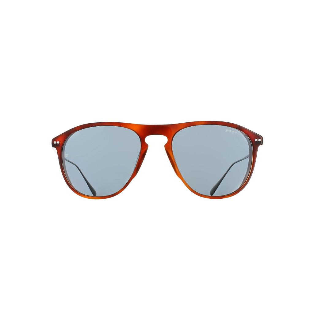 Brett Eyewear BARRY S C09 Sonnenbrille Frontansicht Herren Havanna Honey Tortoise große Fassung München Optiker Optik Bartholomä