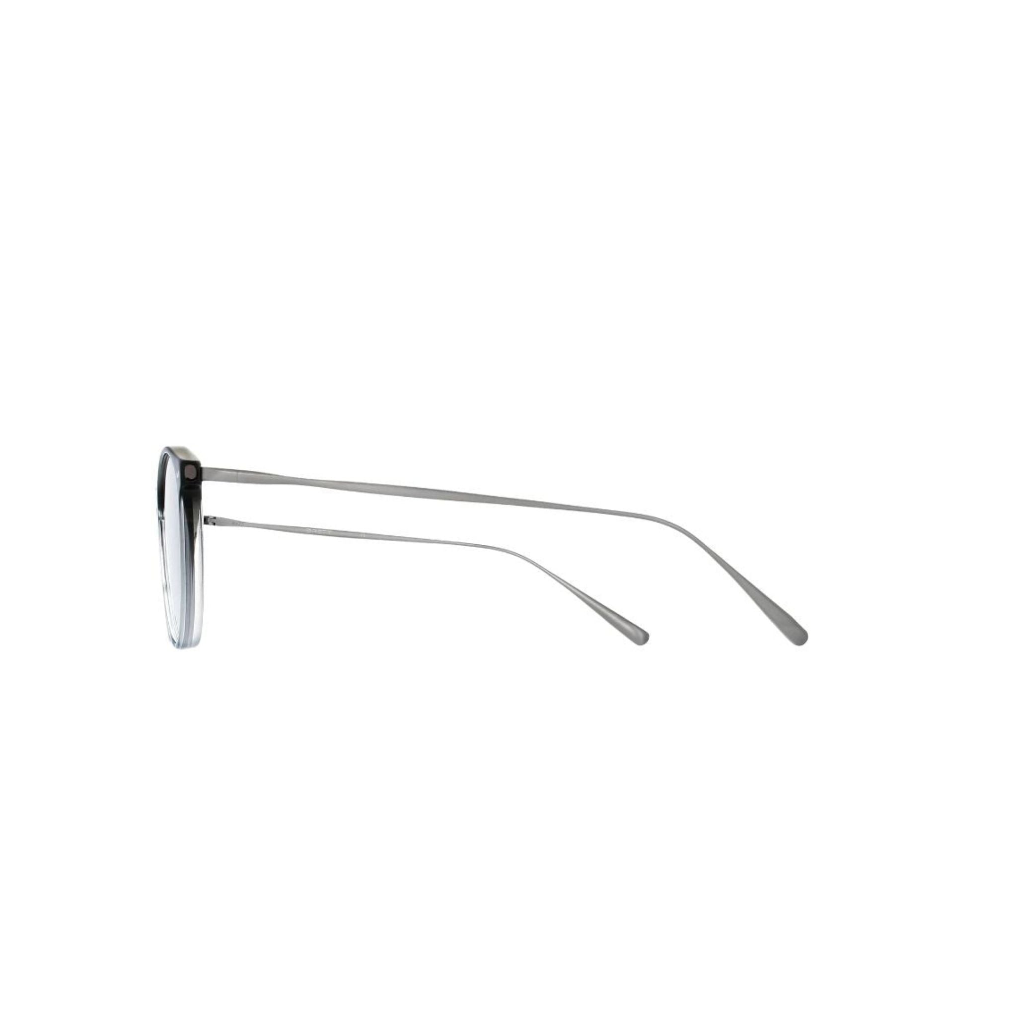 Brett Eyewear BIG MILES C33 Detail Acetatfront schwarz Verlauf Edelstahlbügel silber hochwertige Verarbeitung Panto Herrenbrille München Optiker Optik Bartholomä