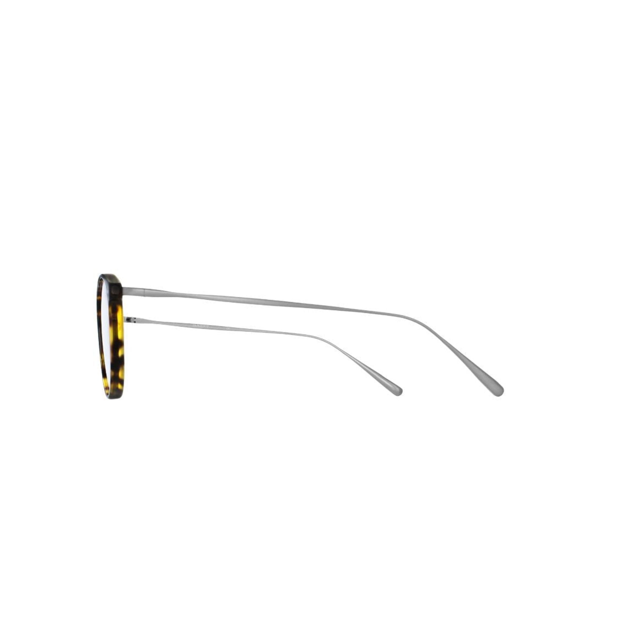 Brett Eyewear BIG MILES C05 Detail Acetatfront Tortoise Brown Edelstahlbügel silber hochwertige Verarbeitung Panto Herrenbrille München Optiker Optik Bartholomä