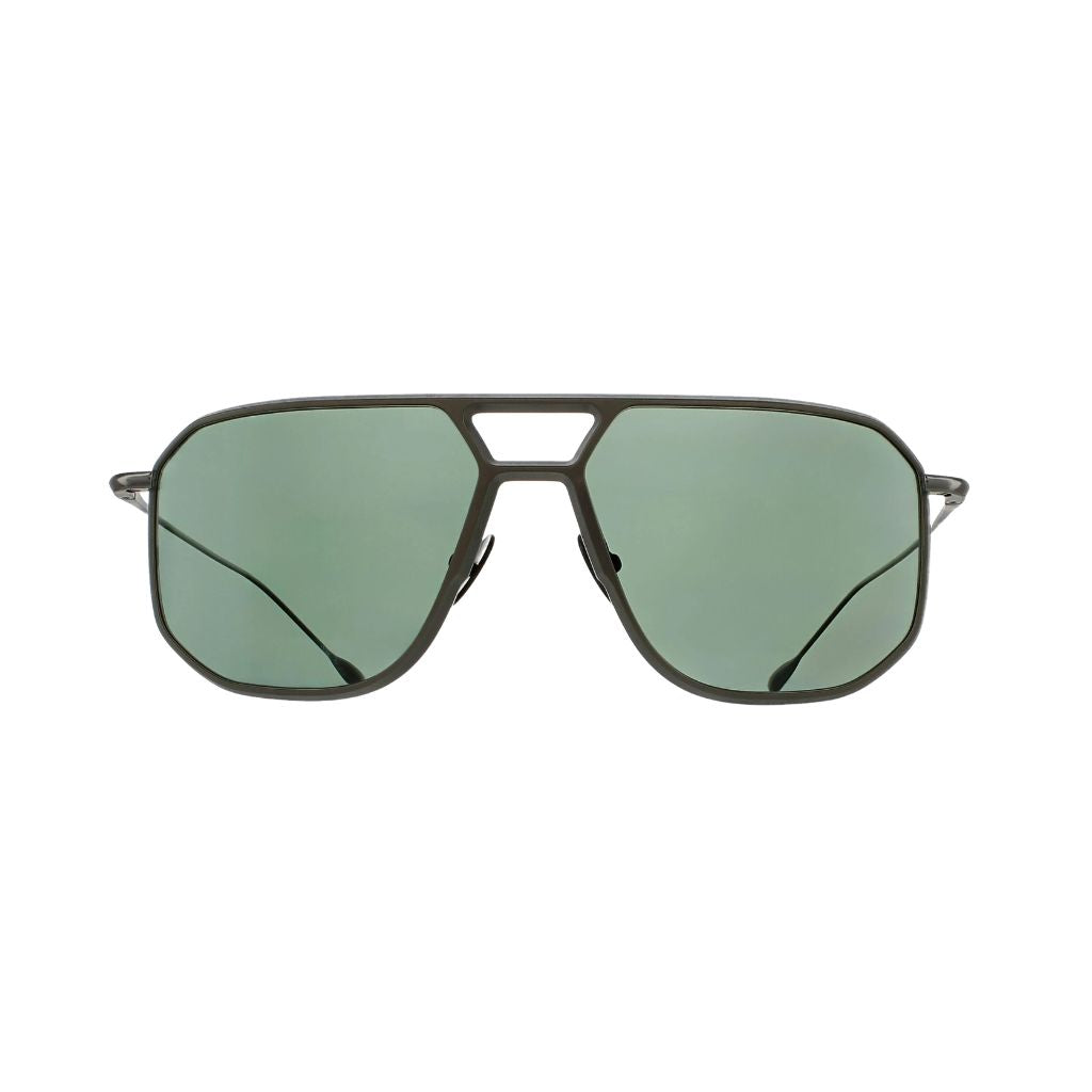 Brett Eyewear ED SUN C06 Sonnenbrille Frontansicht Aviator Titan gunmetal große Fassung Herren München Optiker Optik Bartholomä