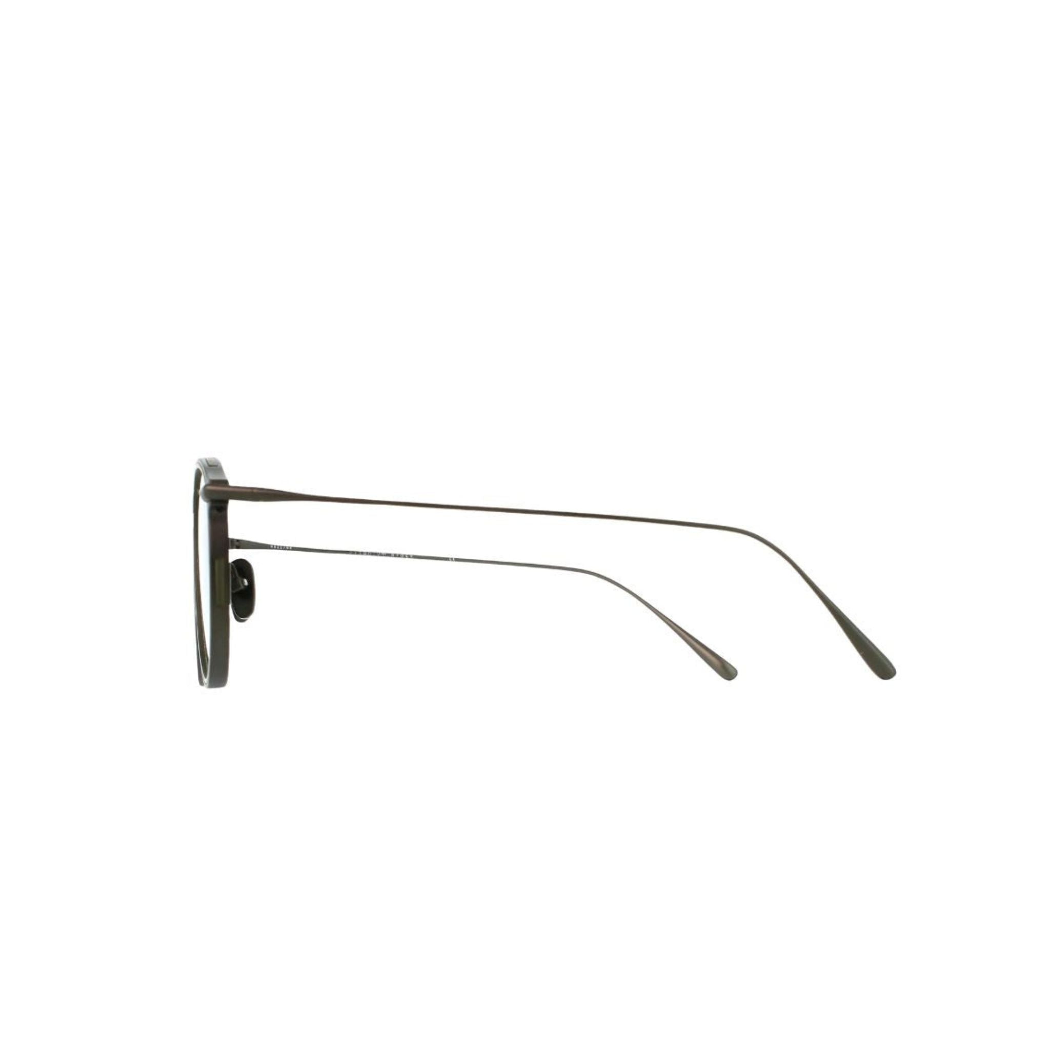 Brett Eyewear MARIO C06 Detail Titanrahmen gun khaki hochwertige Verarbeitung rundes Design Herrenbrille München Optiker Optik Bartholomä